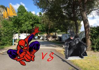 Batman vs Spiderman al Caravan Park La Vesima !